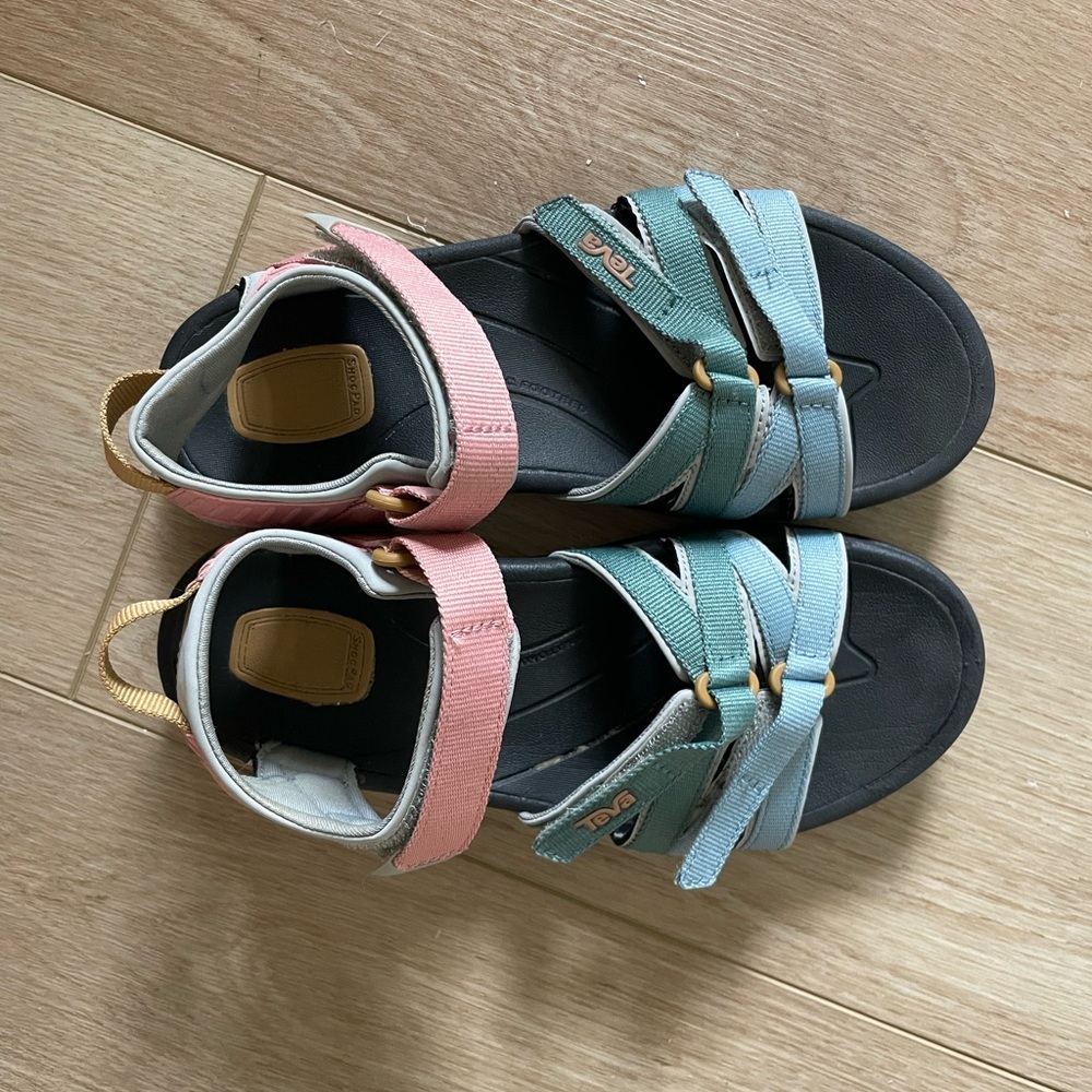 Teva womens Sandals in Pink, Blue, and Green